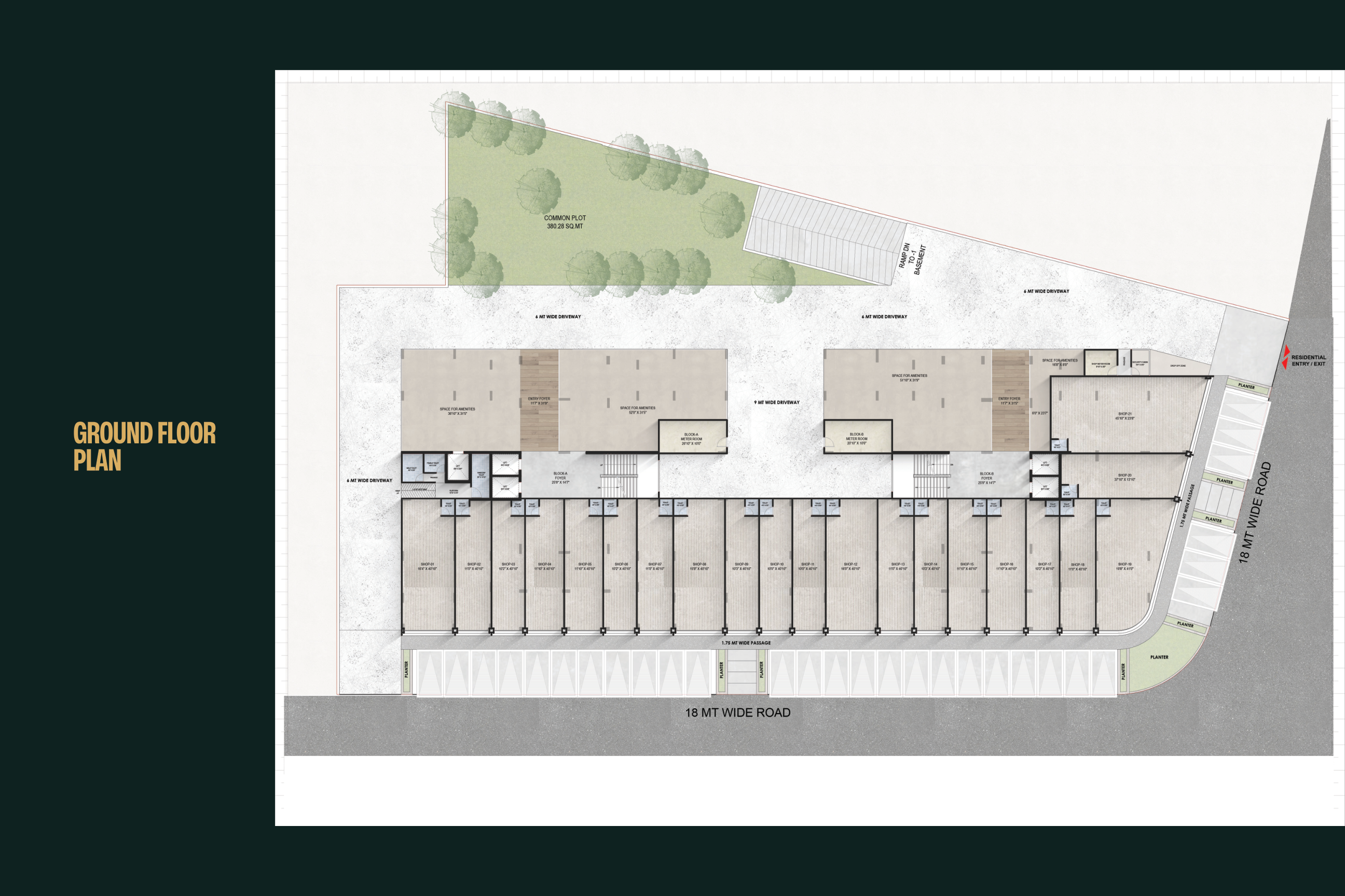 Ariva ground floor retail plan
