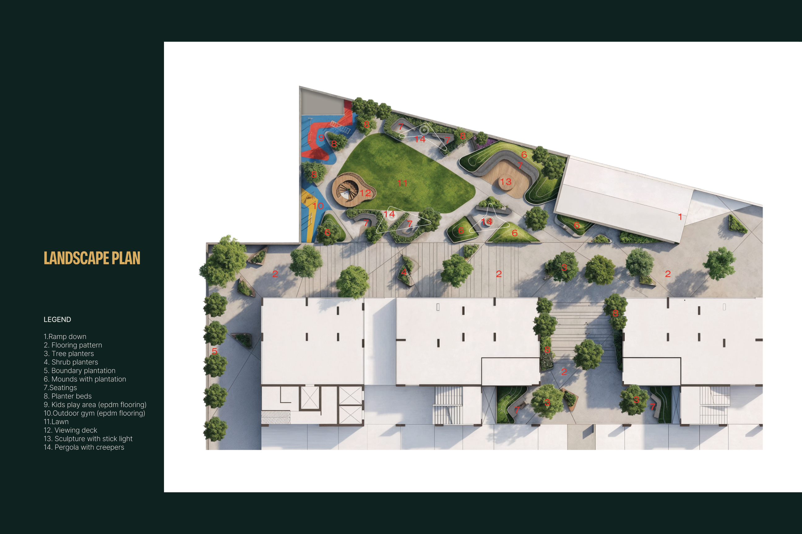 Ariva landscape plan layout