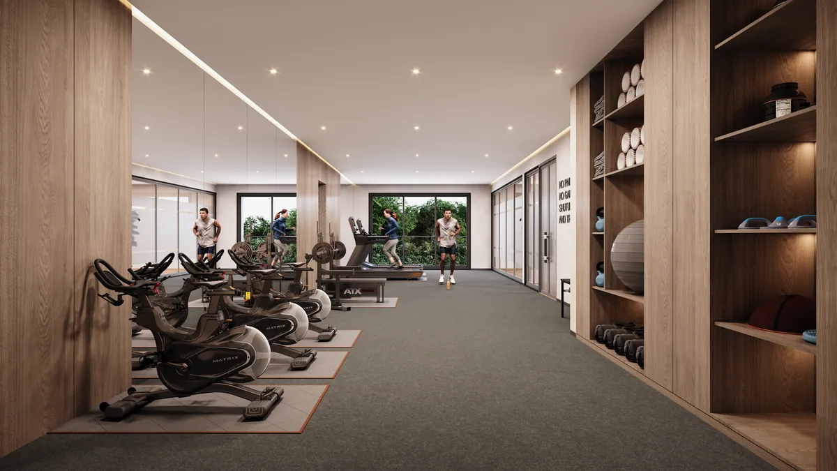 Fully equipped gymnasium at Ariva