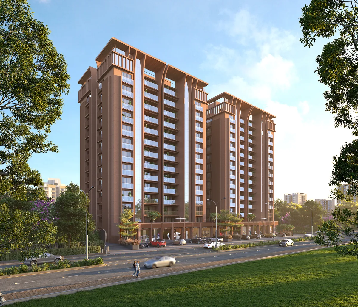 Ariva twin towers — day exterior view