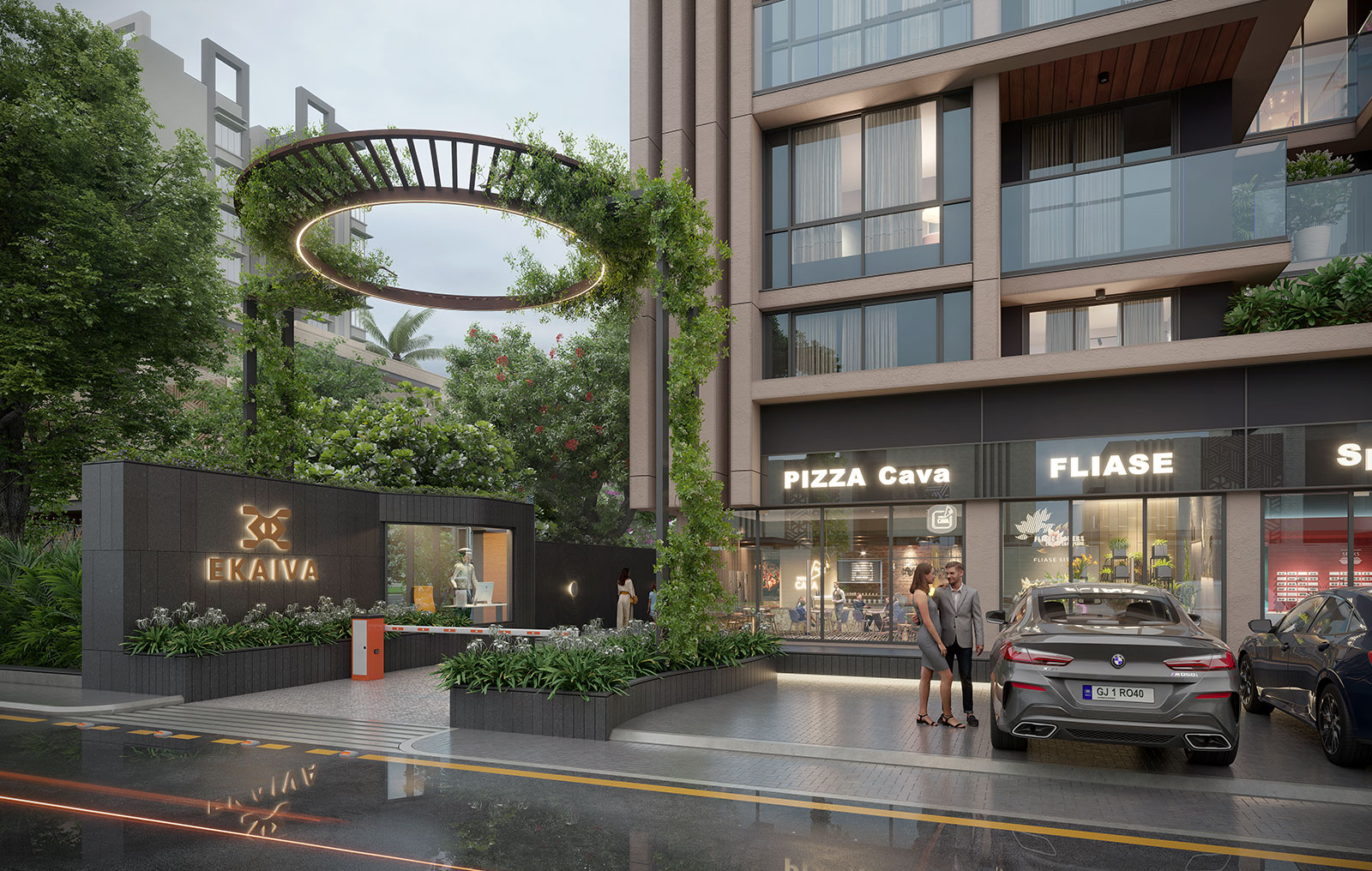 Gandhinagar 3BHK residential project reference visual