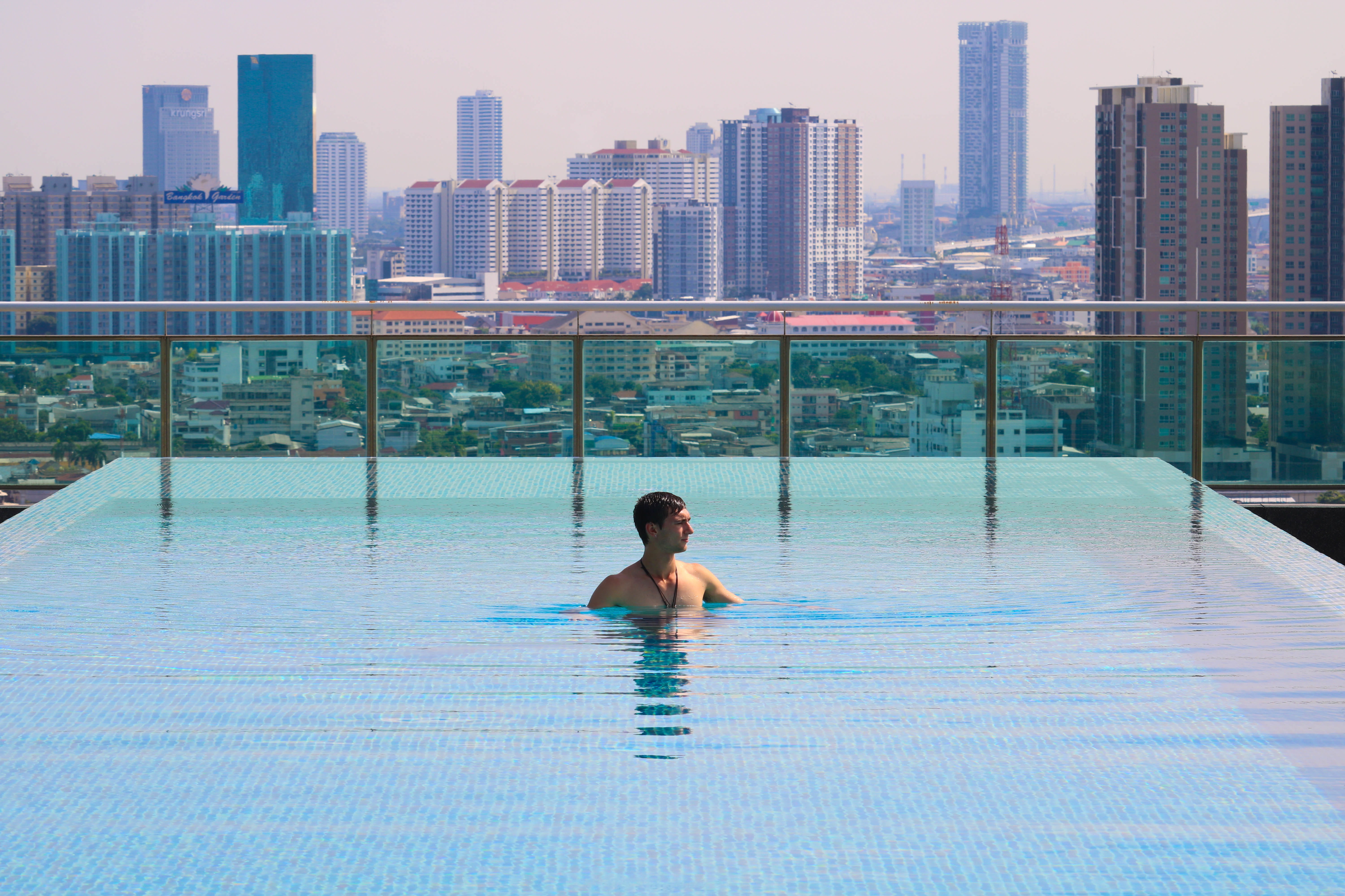 Infinity edge pool in premium 3BHK project Gandhinagar