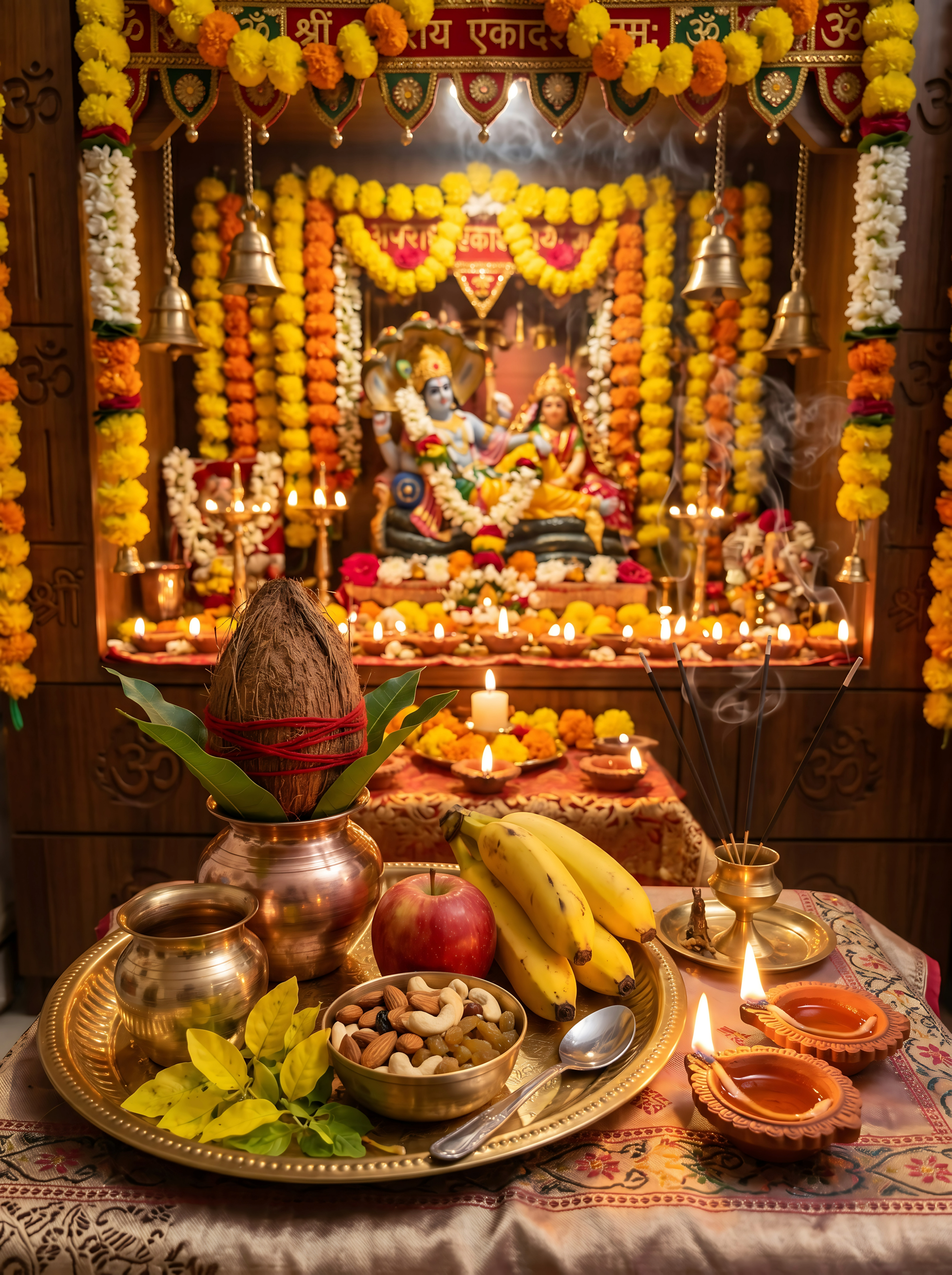 North-East Puja space in 3BHK flat
