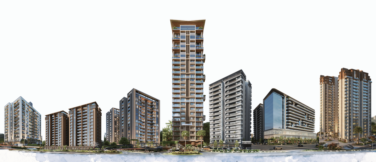 Shree Buildcon — all projects skyline across Gandhinagar
